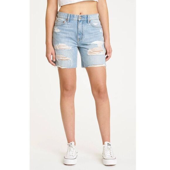 NEW Daze Denim 1999 Shorts Distressed 90's Slouch Jean Shorts Women's Size 29 - Picture 1 of 8